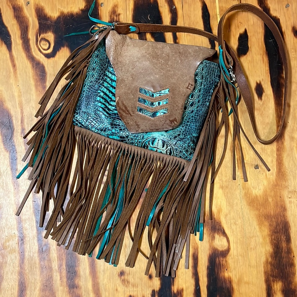 Solid leather custom purse!